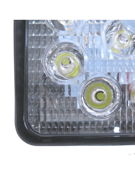 Faro de Trabajo Cuadrado de 9 Leds 116x116x35