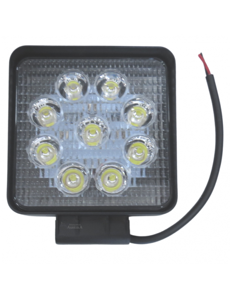 Faro de Trabajo Cuadrado de 9 Leds 116x116x35
