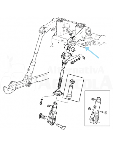 Bulón Ø 25 mm x 85 mm John Deere L79925