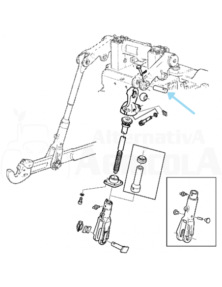 Bulón Ø 25 mm x 85 mm John Deere L79925