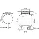 Llave conmutador contacto y arranque tractor Fiat