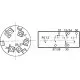 Llave conmutador contacto y arranque tractor Fiat
