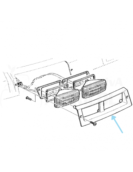 Cerquillo Original Para los Faros de Trabajo del Techo Tractores John Deere de 2 agujeros