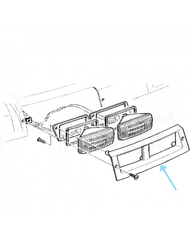 Cerquillo para los Faros de trabajo del techo Tractores John Deere  2 agujeros lado Derecho