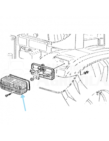 Tulipa pasta Piloto Trasero John Deere S/6000
