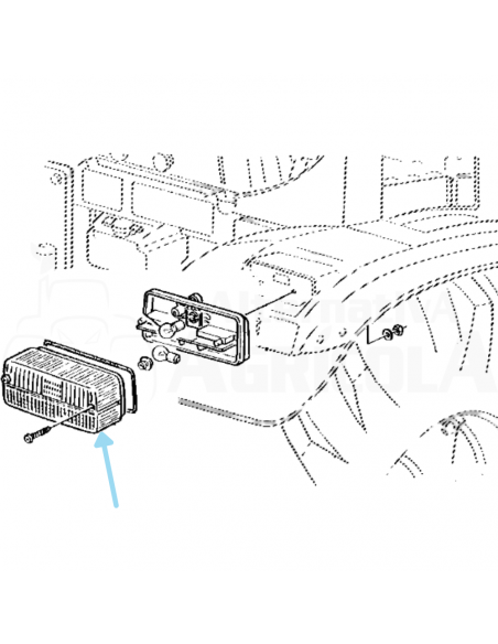 Tulipa pasta Piloto Trasero John Deere S/6000