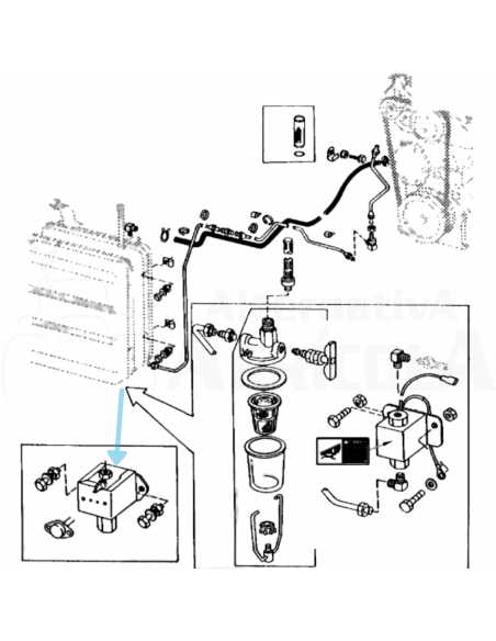 Bomba de Gasoil Alimentación eléctrica 12v