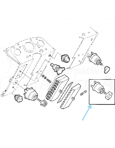 Conmutador de Arranque para Tractores John Deere Series 30, 40 y 50