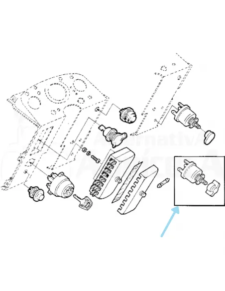 Conmutador de Arranque para Tractores John Deere Series 30, 40 y 50