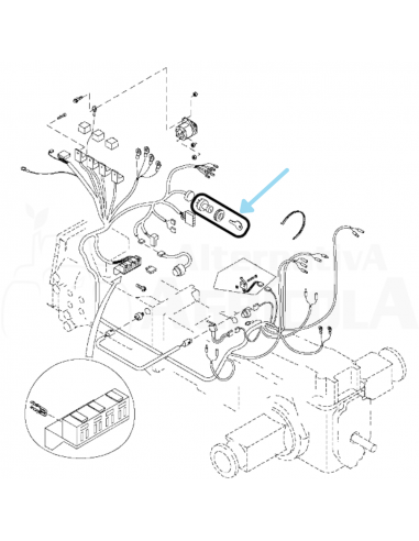 Conmutador llave arranque tractor John Deere RE45963  (ver aplicaciones)