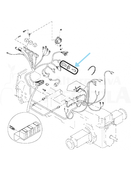 Conmutador llave arranque tractor John Deere RE45963  (ver aplicaciones)
