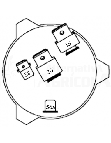 Conmutador Llave Arranque y Luces para Tractores John Deere