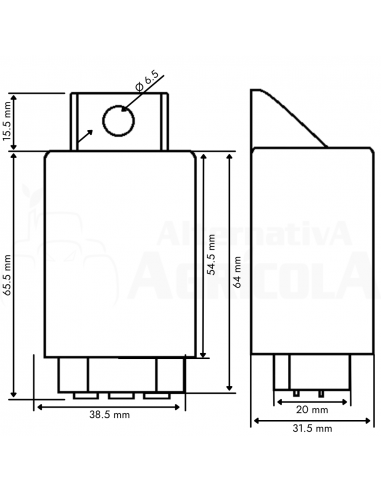 Pastilla Relé de intermitencia John Deere Varias Series
