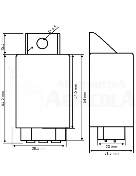 Pastilla Relé de intermitencia John Deere Varias Series