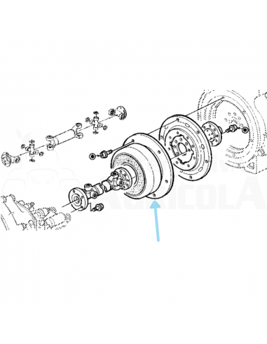 Amortiguador damper de torsión tractor John Deere