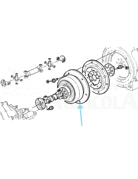 Amortiguador damper de torsión tractor John Deere