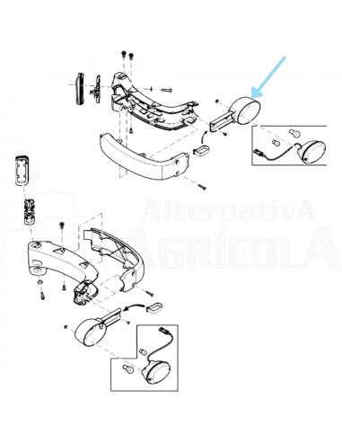 Soporte piloto delantero John Deere