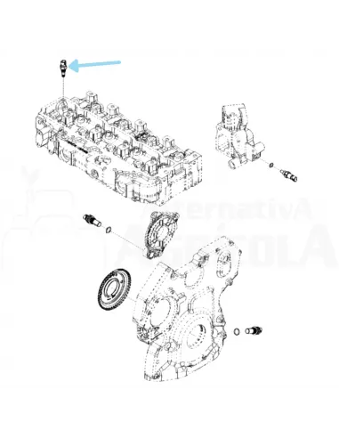Sensor de temperatura de aire válido John Deere RE525016