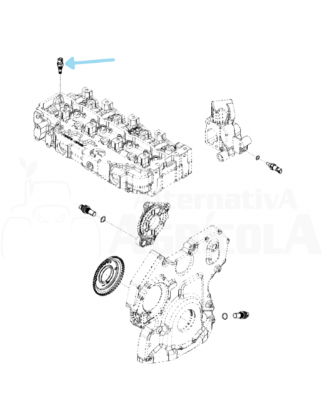 Sensor de temperatura de aire válido John Deere RE525016