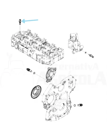 Sensor de temperatura de aire válido John Deere RE525016