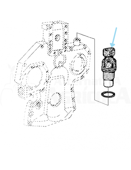 Sensor de Velocidad motor RE63619 Tractores John Deere de las Series 5000, 6000 y 7000