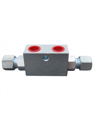 Kit válvula seguridad anti retorno 3/8" para tercer punto hidráulico