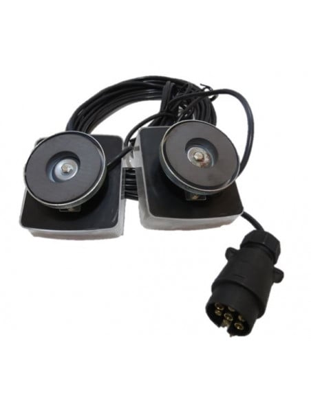 Kit de señalización 12v LED posterior magnético 12 m 7 polos 4 funciones