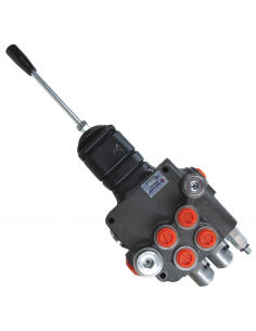 Distribuidor Hidráulico en cruz tipo Joystick 1/2" doble efecto circuito abierto