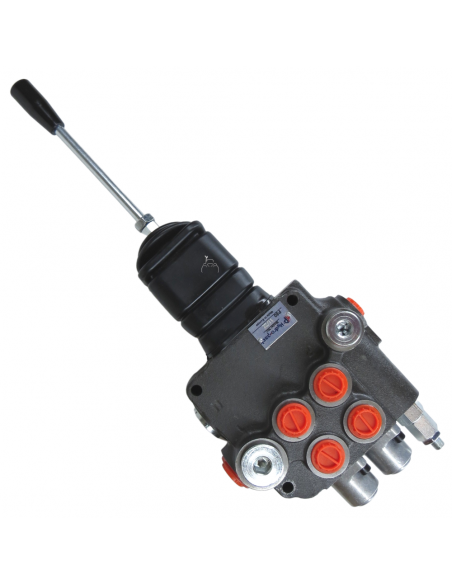 Distribuidor Hidráulico en cruz tipo Joystick 1/2" doble efecto circuito abierto