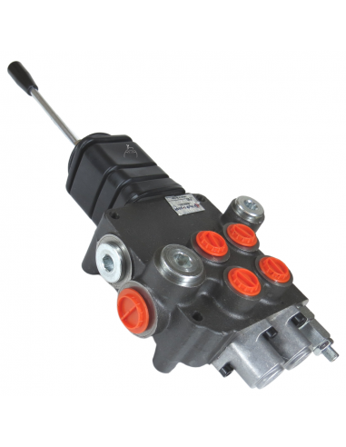 Distribuidor Hidráulico en cruz tipo Joystick 1/2" doble efecto circuito abierto