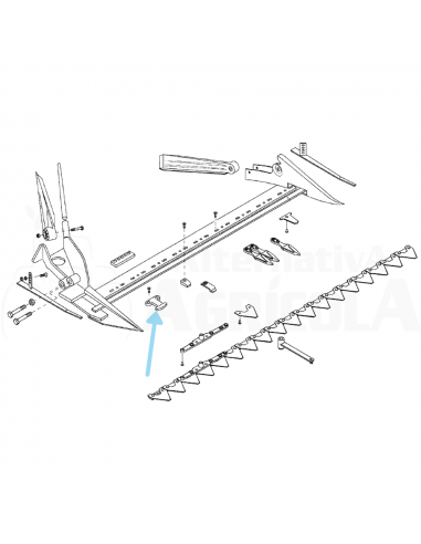 Pisa cuchillas doble segadora BCS 2824