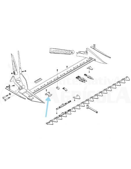 Pisa cuchillas doble segadora BCS 2824