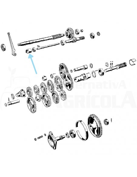 Cazoleta leva embrague BCS 2311