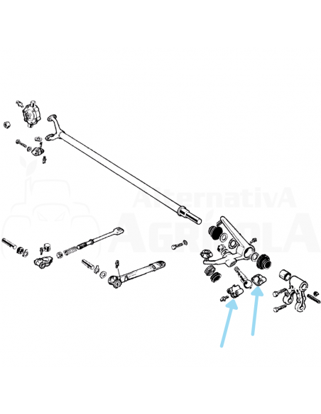 Conjunto bronce biela corte segadora BCS