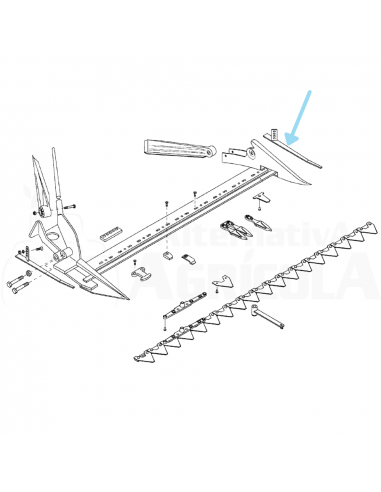 Patin izquierdo segadora BCS 2898