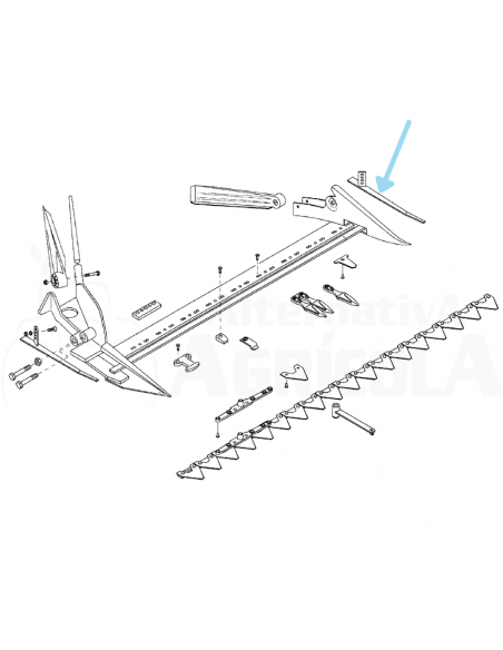 Patin izquierdo segadora BCS 2898