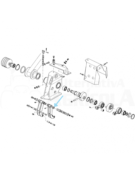 Casquillo bronce biela segadora Gaspardo 21120067