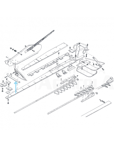 Patín segadora Gaspardo derecho 21120038