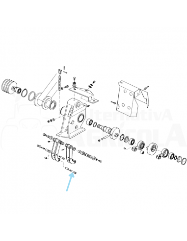Tornillo cónico apriete biela segadora Gaspardo 21120071