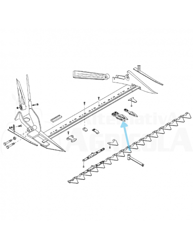 Dedo ancho segadora BCS