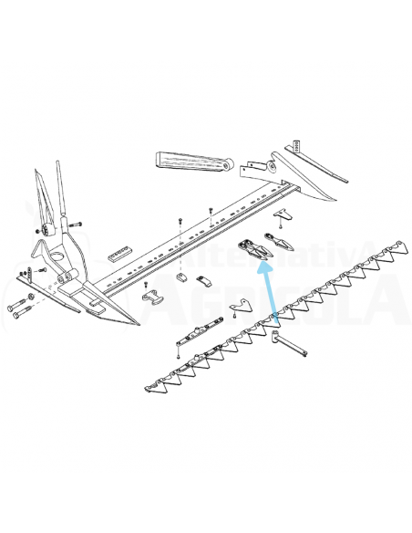 Dedo ancho segadora BCS