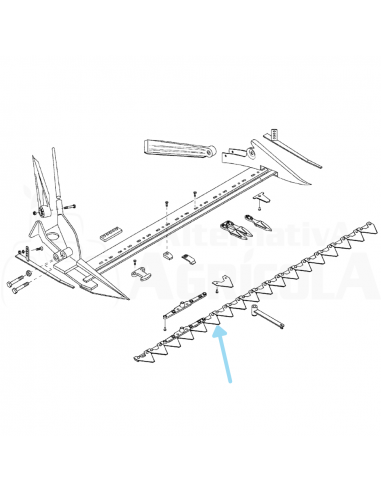Sierra 19 cuchillas segadora BCS WPSBCS19C