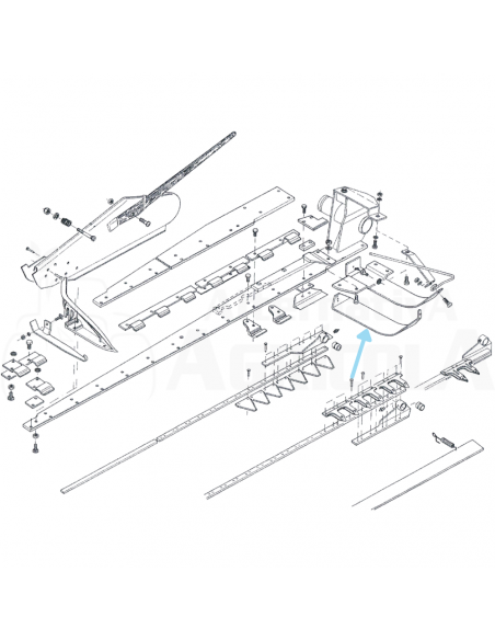 Patín segadora Gaspardo Izquierdo FBR FB
