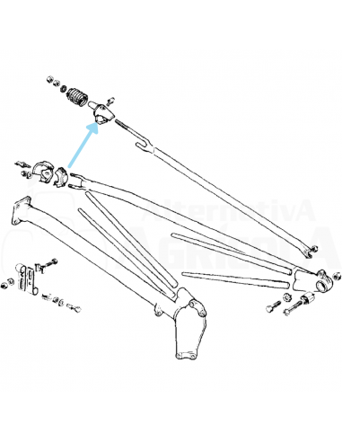 Soporte Plástico muelle tirante BCS 2850