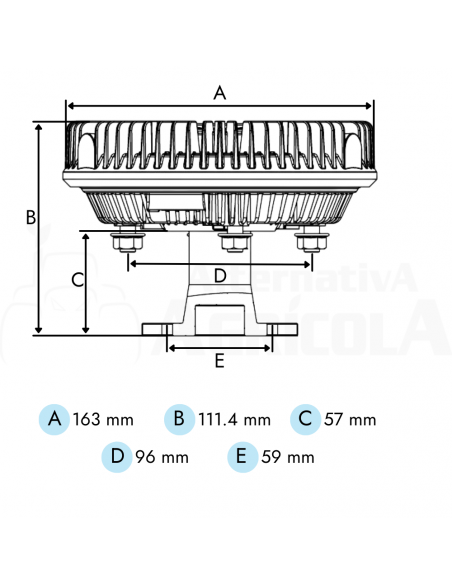 Embrague viscoso ventilador tractor Case IH MX