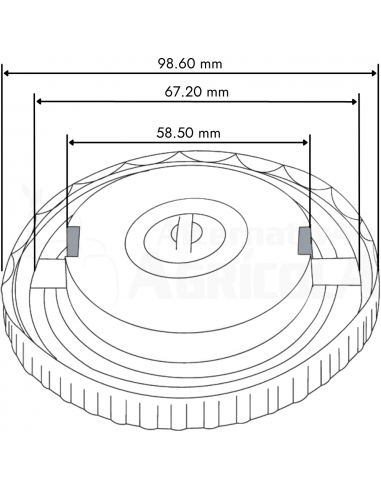 Tapón depósito combustible sin Llave Tractor John Deere AL31274