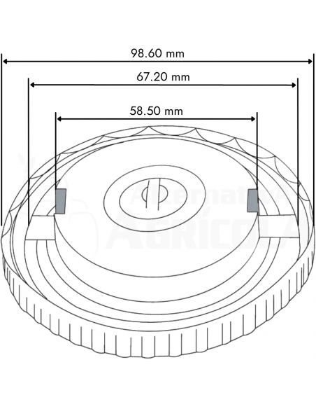 Tapón depósito combustible sin Llave Tractor John Deere AL31274
