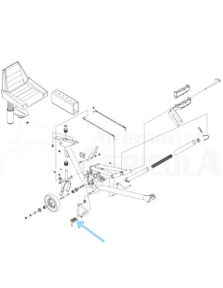 Pedal plástico BCS 2210