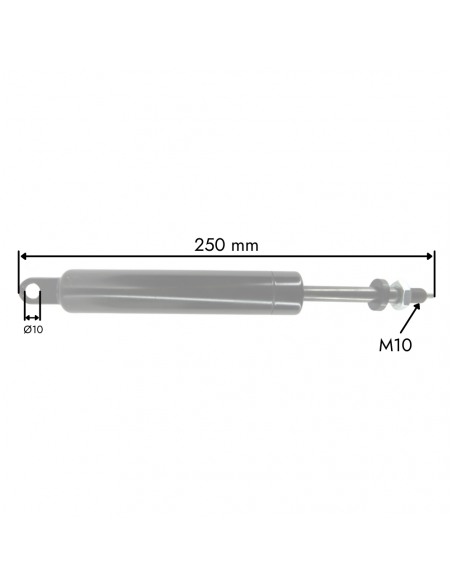 Amortiguador Volante Columna de Dirección para Tractores John Deere Series 5000, 6000 y 7000