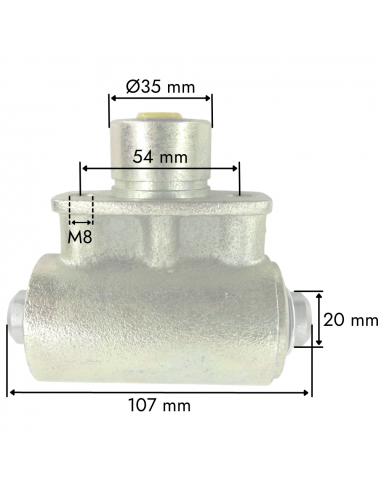 Cilindro de freno Massey Ferguson WP3477380M92